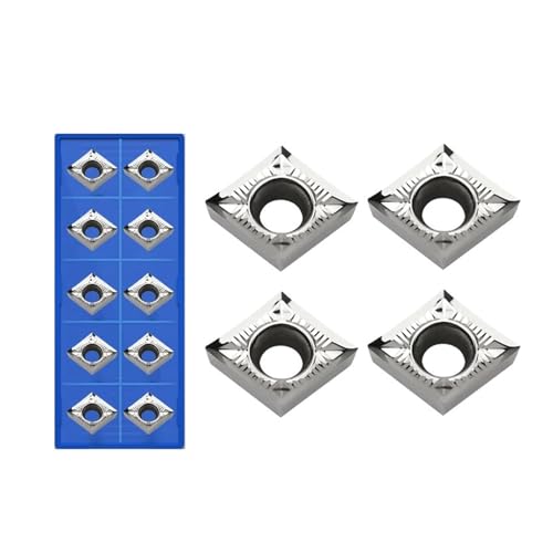 Indexierbare Drehklinge aus Metall 10 Stück CCGT060208 CCGT09T302 CCGT09T308 CCGT120402 CCGT120404 CCGT09T304 CCGT120408 CCGT060202 CCGT060204-AK H0101 Werkzeug für Drehmaschine Außenmaterial aus von BORRGTU