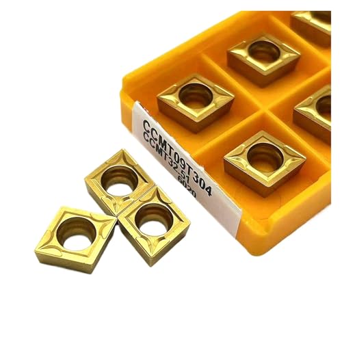 Indexierbare Drehklinge aus Metall 10 Stück CCMT060204 CCMT09T304 CCMT09T308 15TF 6020 735 Internes Drehwerkzeug aus Hartlegierung Werkzeug zum Fräsen Werkzeug für Drehmaschinen von BORRGTU