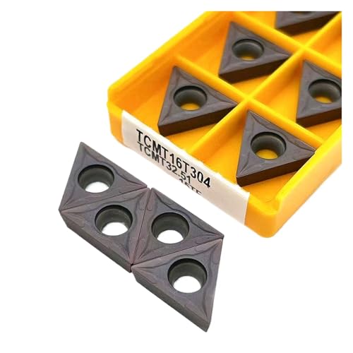 Indexierbare Drehklinge aus Metall 10 Stück TCMT16T304 TCMT16T308 TCMT110204 15TF 6020 735 Außendrehwerkzeug aus Hartlegierung Fräser Drehmaschine Werkzeug zum Drehen (TCMT16T304 15TF) von BORRGTU