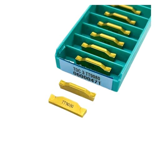 Indexierbare Drehklinge aus Metall 10 Stück TDC3 TDC4 TT9030 TT9080 Werkzeuge für Drehmaschine aus harter Legierung Werkzeug für Nut wird auf Gusseisen angewendet (TDC3 TT9080) von BORRGTU