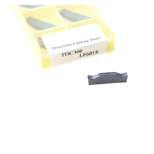 Indexierbare Drehklinge aus Metall 10 Stück TDC300 LF6018 Werkzeug für Außendrehwerkzeug aus harter Legierung Rillen Abstechklinge Drehmaschine Slot Cutter Indexierbare Drehklinge aus Metall 10 Stück TDC300 LF6018 Werkzeug für Außendrehwerkzeug aus harter Legierung Rillen Abstechklinge Drehmaschine Slot Cutter von BORRGTU