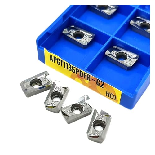 Indexierbares Drehmesser aus Metall 10 Stück APGT1135PDFR-G2 H01 Aluminiumlegierung Kupfer Drehmaschine Schneidwerkzeug Fräsen Drehmaschine Werkzeug von BORRGTU