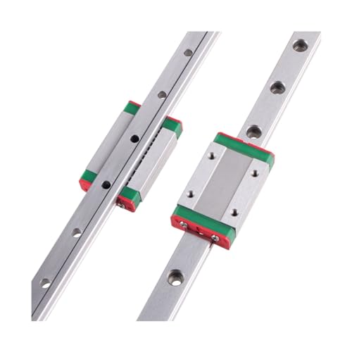 Miniatur-Lineare Bewegungsführung MGN7 Miniaturlineare Schiene von 100 mm bis 800 mm + 2 Stück MGN7C Gleitblock für 3D-Drucker (350 mm) von BORRGTU