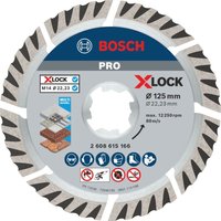 Bosch - pro Multi Material X-Lock Diamanttrennscheibe, 125 x 22,23 mm, 22,23 mm von Bosch