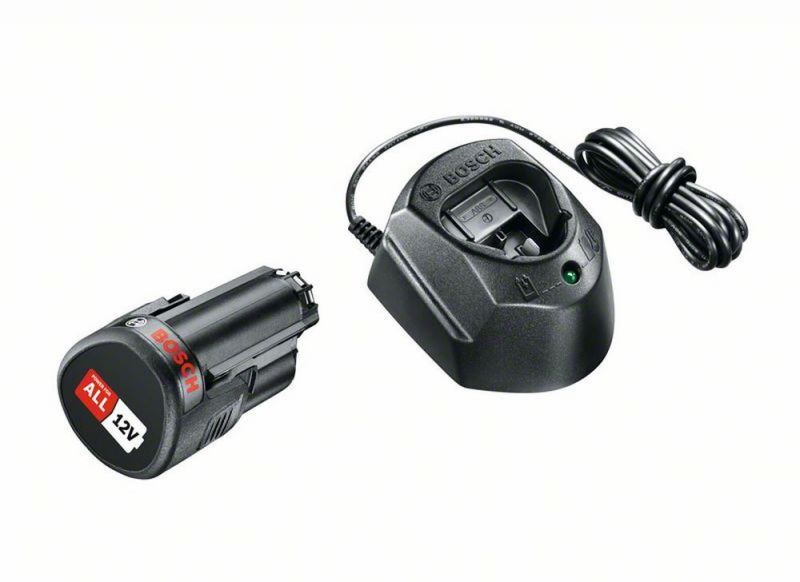 Bosch Akku Starter-Set: 1 x PBA 12 Volt, 1.5 Ah O-A Akku und GAL 1210 CV 1600A01L3D von BOSCH-Zubehör