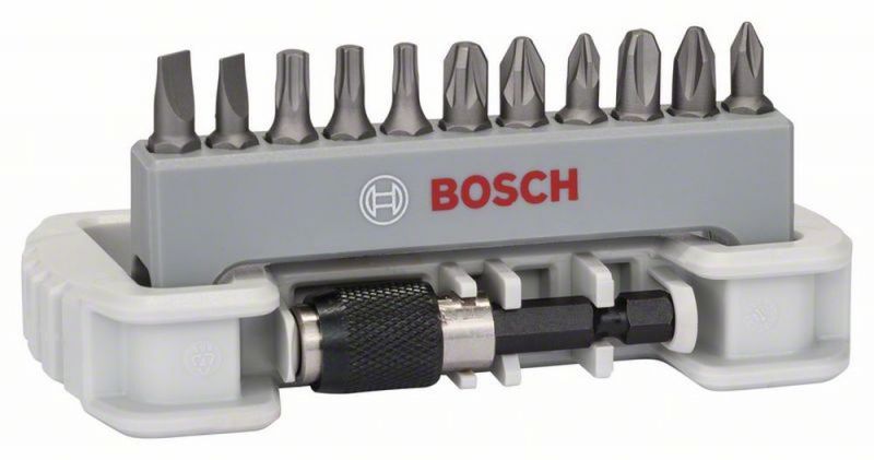 Bosch Schrauberbit-Set Extra-Hart, 11-teilig, PH, PZ, T, S, 25 mm, Bithalter 2608522130 von BOSCH-Zubehör