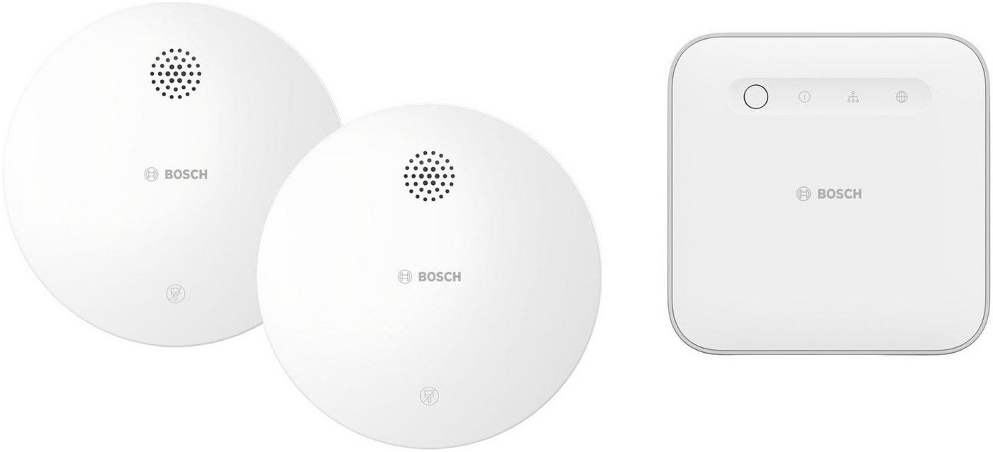 BOSCH Smart Home Starterset mit 1 Controller II und 2 Rauchwarnmeldern Rauchmelder von BOSCH