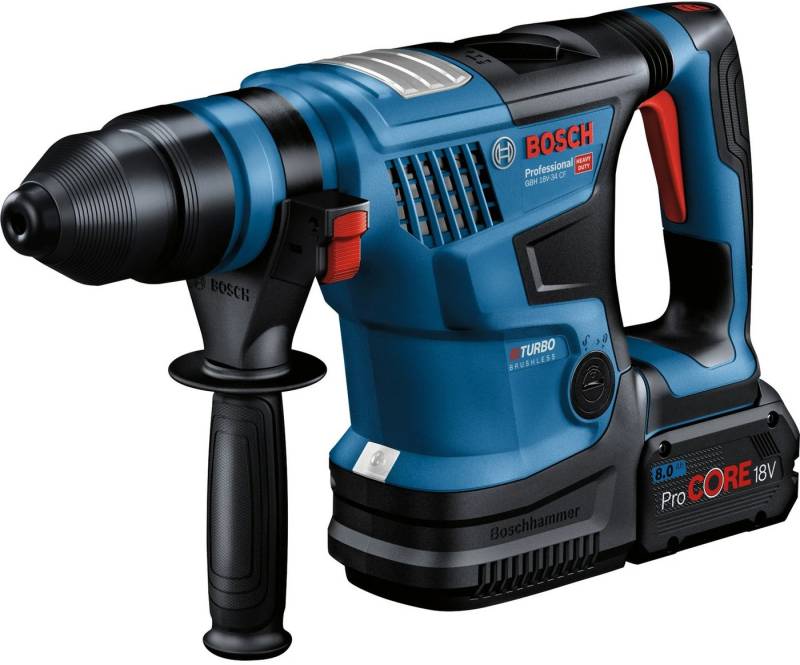 BOSCH Akku-Bohrhammer GBH 18V-34 CF - Akku-Bohrhammer - blau/schwarz BOSCH Akku-Bohrhammer GBH 18V-34 CF - Akku-Bohrhammer - blau/schwarz von BOSCH