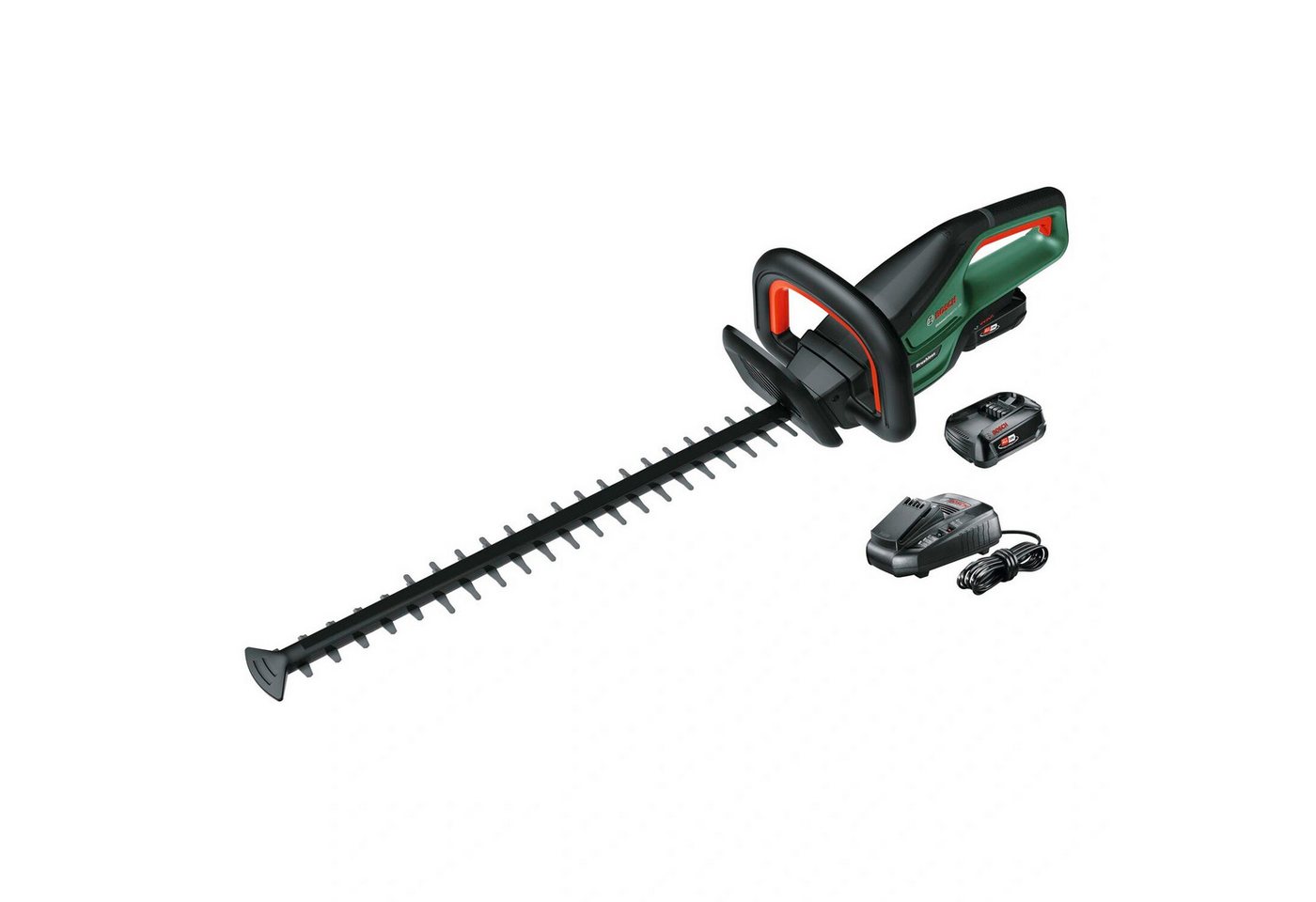 Bosch Home & Garden Akku-Heckenschere UniversalHedgeCut 18-55 / 46110316, (Komplett-Set, inkl. 2x 18 Volt Akku und Ladegerät), Bürstenloser Motor, Schweizer Präzisionsmesser von Bosch Home & Garden