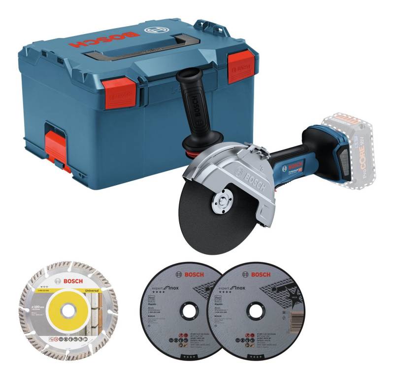 BOSCH Akku-Winkelschleifer GWS 18V-180 P, max. 6100 U/min, Ohne Akku - in L-BOXX 238 BOSCH Akku-Winkelschleifer GWS 18V-180 P, max. 6100 U/min, Ohne Akku - in L-BOXX 238 von BOSCH