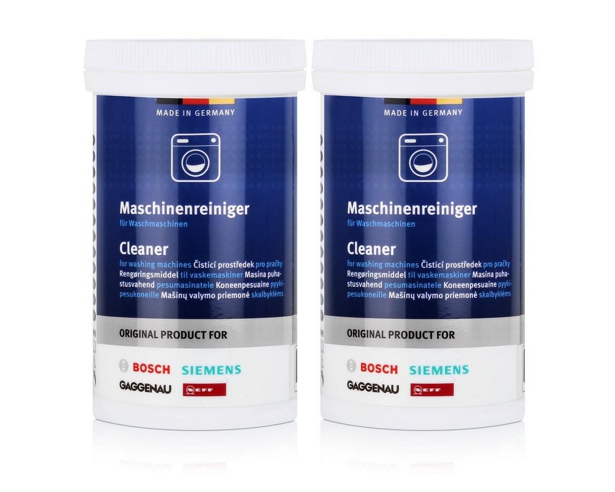 BOSCH BSH Maschinenreiniger für Waschmaschinen 200g (2er Pack) Spezialwaschmittel von BOSCH