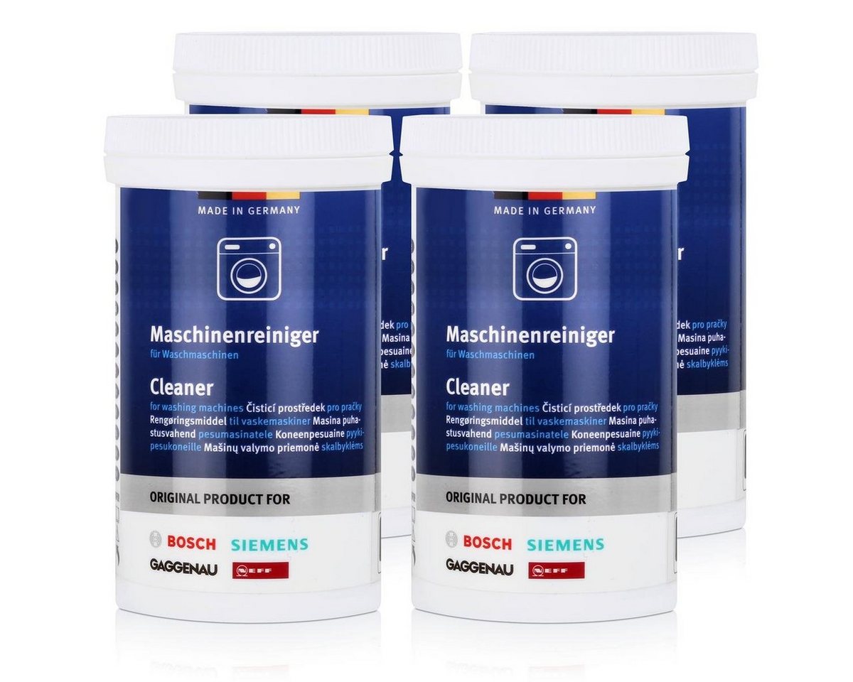 BOSCH BSH Maschinenreiniger für Waschmaschinen 200g (4er Pack) Spezialwaschmittel von BOSCH