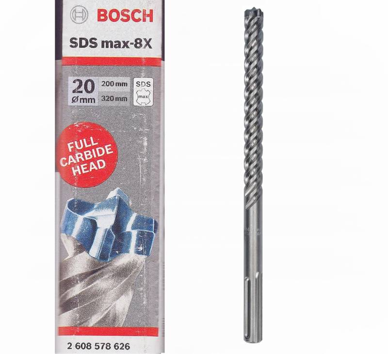 BOSCH Betonbohrer Bosch Professionelt SDS max-8X Hammerbohrer 20 x 200 x 320 mm - von BOSCH