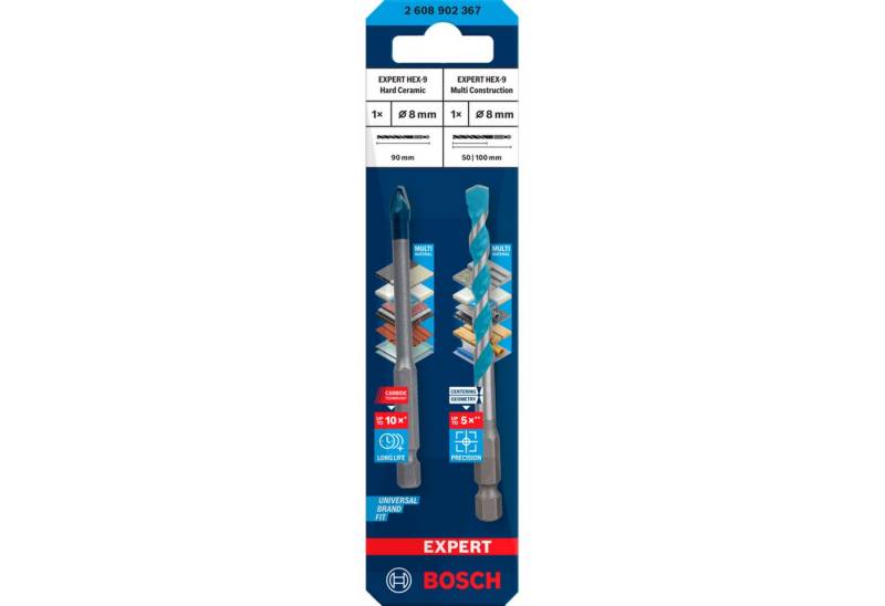 Bosch Professional Bohrer- und Bitset Bosch Professional Expert HEX-9 HardCeramic + Bosch Professional Bohrer- und Bitset Bosch Professional Expert HEX-9 HardCeramic + von Bosch Professional