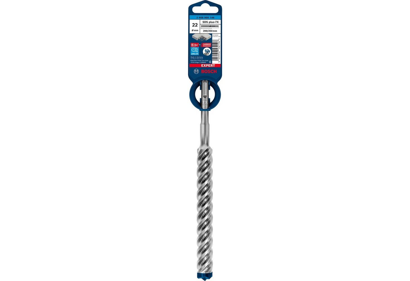 BOSCH Bohrer- und Bitset Expert Hammerbohrer SDS-plus-7X, Ø 22mm von BOSCH