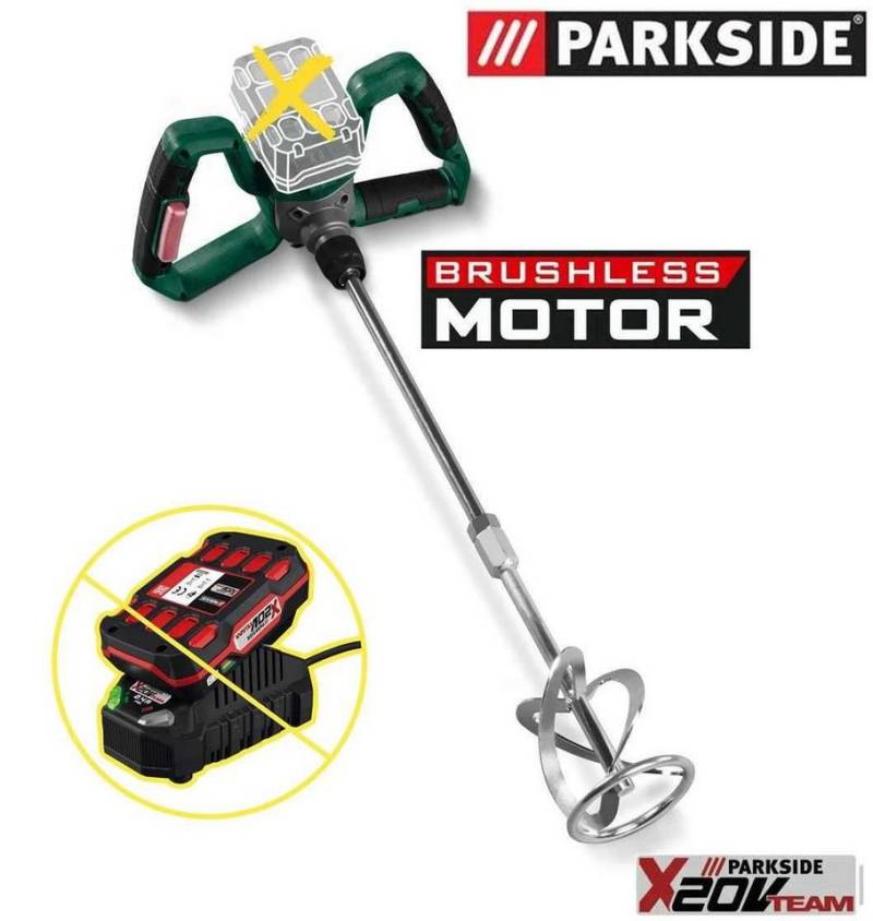 Parkside Rührquirl 20 V Akku-Farb-und Mörtelrührer PFMRA 20-Li,BL Solo von Parkside