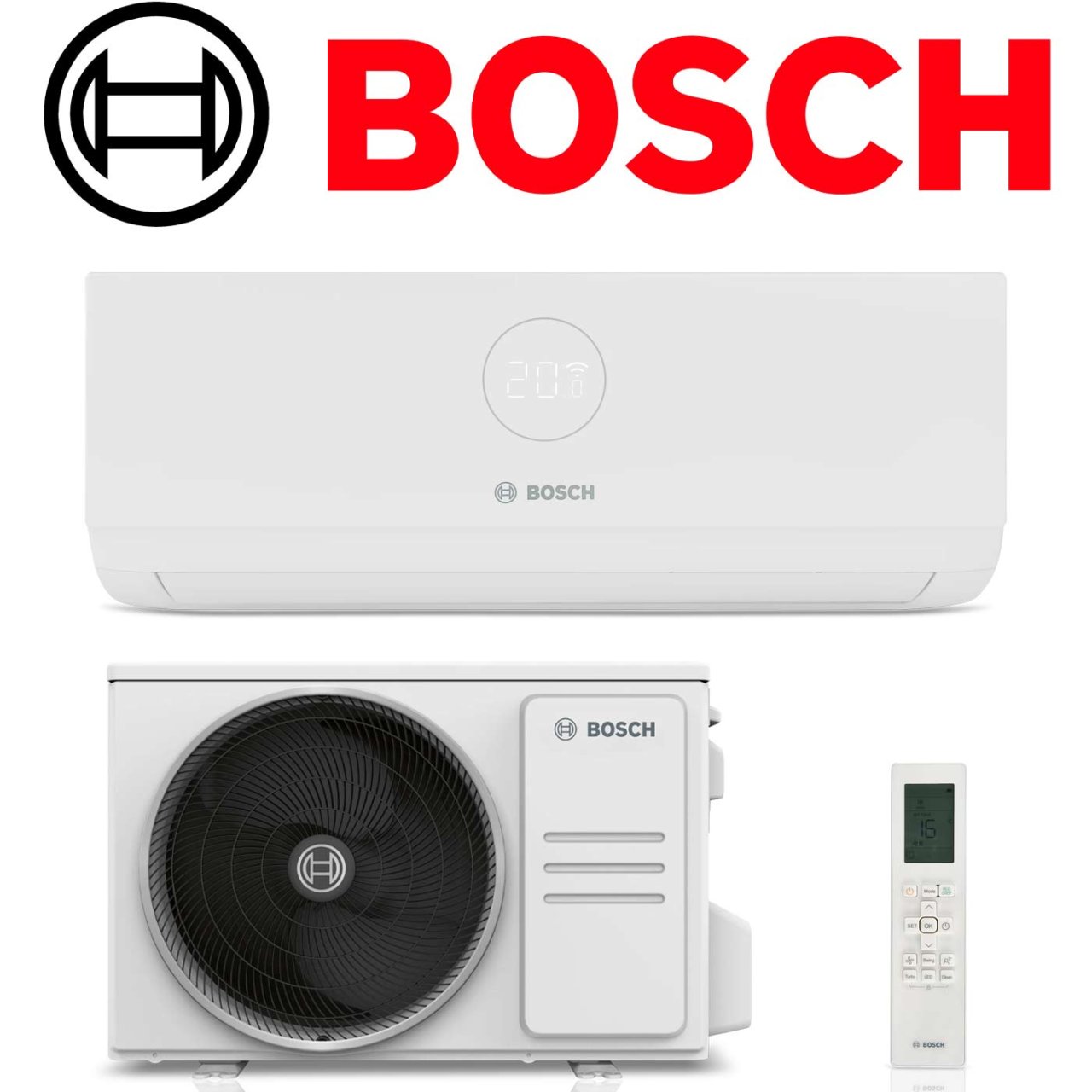 BOSCH Climate 3000i 26 E Klimaanlage 2,6 kW | CL3000i-Set 26 WE"" BOSCH Climate 3000i 26 E Klimaanlage 2,6 kW | CL3000i-Set 26 WE"" von BOSCH
