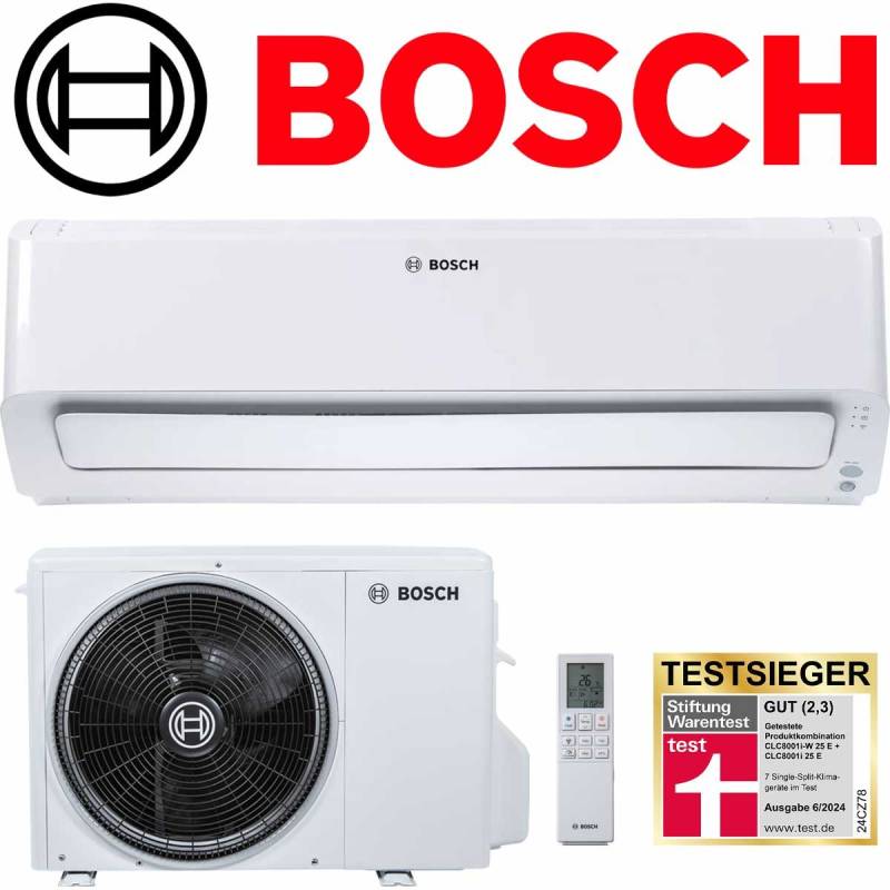BOSCH Climate Class 8000i 25 E Klimaanlage 2,5 kW | CLC8001i-Set... von BOSCH
