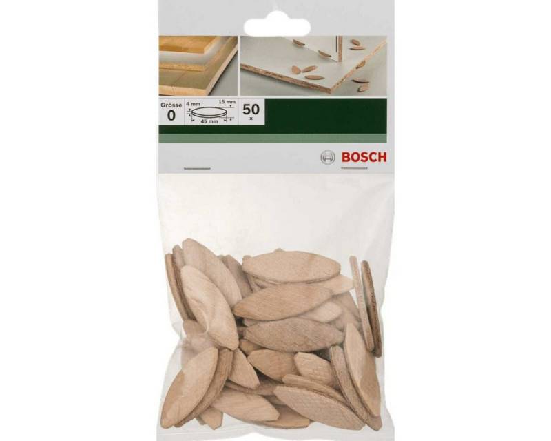 BOSCH Flachdübel Bosch Flachdübel 45 mm 4 mm Lamello 50 Stk Größe 0 BOSCH Flachdübel Bosch Flachdübel 45 mm 4 mm Lamello 50 Stk Größe 0 von BOSCH