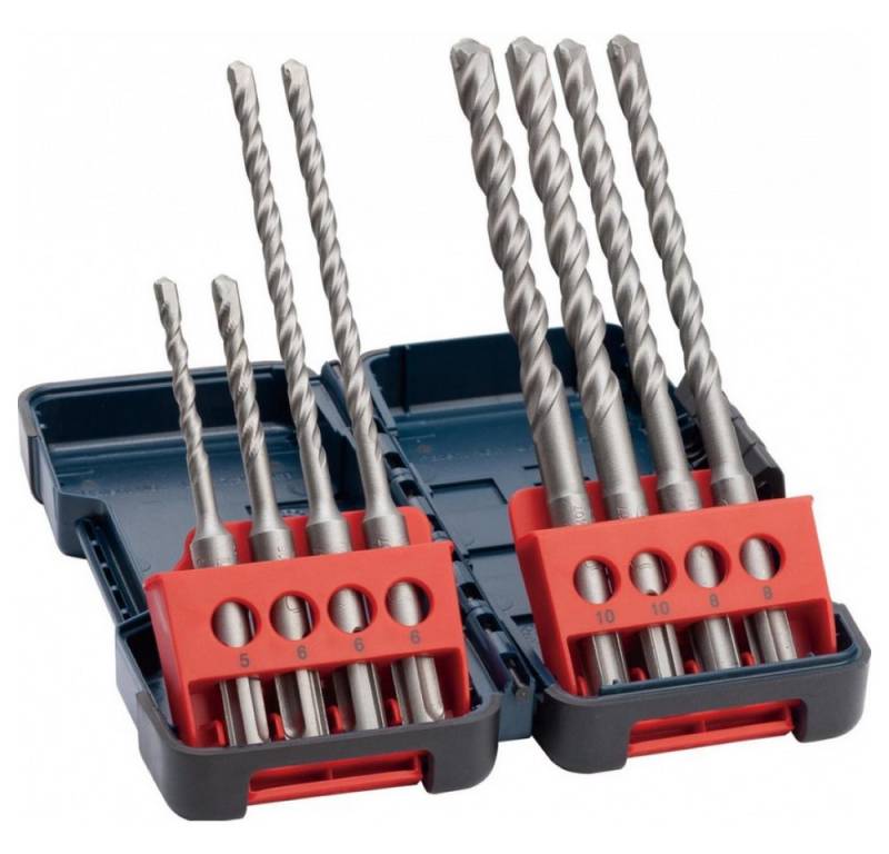 BOSCH Hammerbohrer 2607019903 - Hammerbohrer Set 8tlg für Beton - mehrfarbig, (Set) von BOSCH