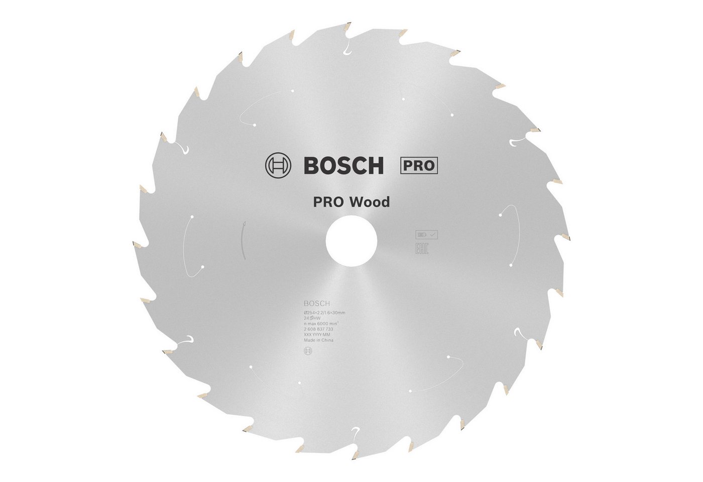 BOSCH Kreissägeblatt Pro Wood cordless, 254 x 2,2 x 30 mm, 24 Zähne, für Akku-Tischkreissägen BOSCH Kreissägeblatt Pro Wood cordless, 254 x 2,2 x 30 mm, 24 Zähne, für Akku-Tischkreissägen von BOSCH