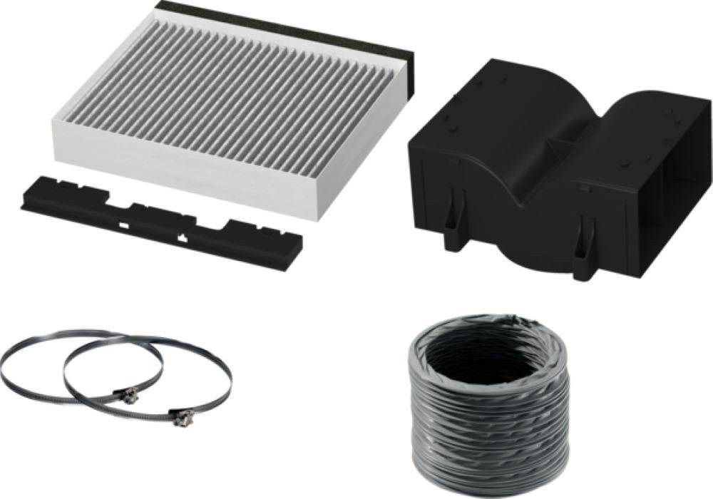 BOSCH Montagezubehör Dunstabzugshaube DWZ1CB1I4 Clean Air Standard Umluftset (6 St) von BOSCH