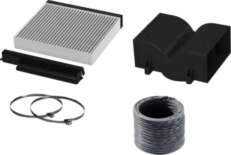 BOSCH Montagezubehör Dunstabzugshaube DWZ1DX1I4 Clean Air Standard Umluftset (6 St) von BOSCH