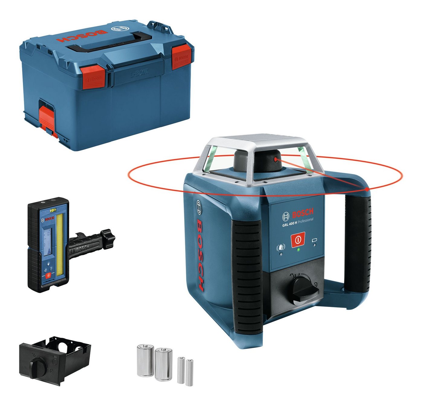 BOSCH Punkt- und Linienlaser GRL 400 H, Rotationslaser - in L-BOXX 238 von BOSCH