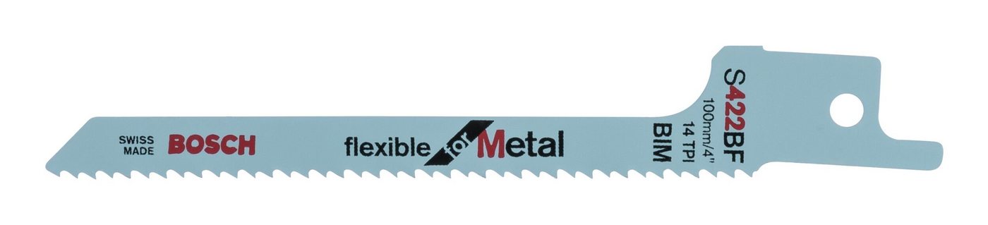 BOSCH Säbelsägeblatt (5 Stück), S 422 BF Flexible for Metal - 5er-Pack von BOSCH