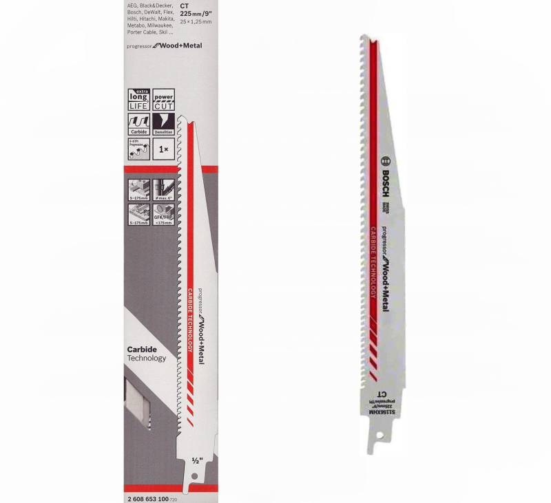 BOSCH Säbelsägeblatt Bosch 1x Säbelsägeblatt S 1156 XHM 300 mm Progressor für Holz & Metall von BOSCH