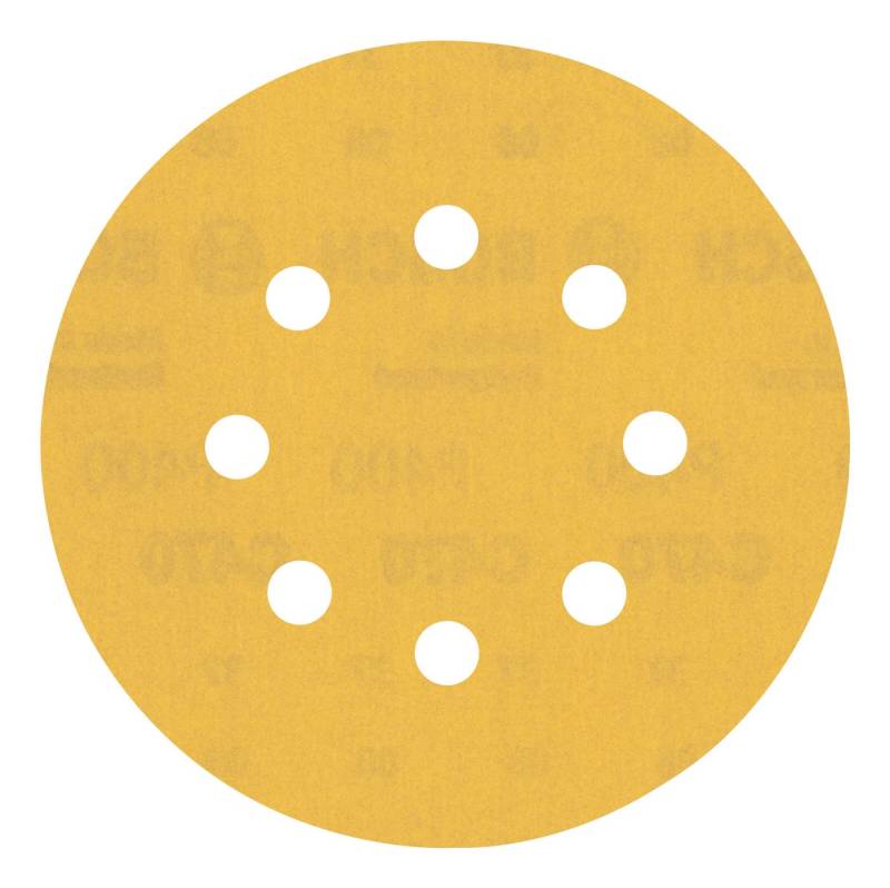 BOSCH Schleifpapier Expert C470 Schleifblätter, (50 Stück), Expert C470, 8 Löcher, f. Exzenterschleifer, 125 mm, K 400 - 50er-Pack von BOSCH