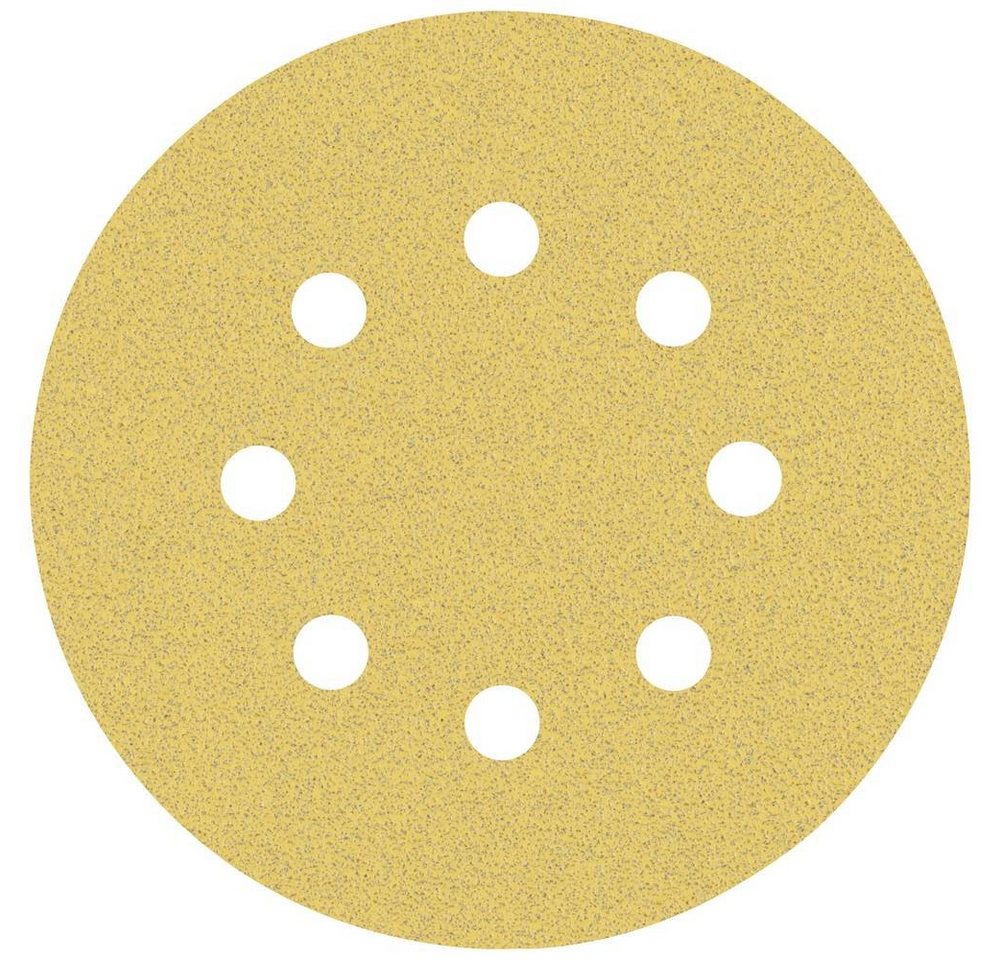 BOSCH Schleifpapier Schleifpapier mit 8 Löchern für Exzenterschleifer, 125 mm, G, gelocht von BOSCH