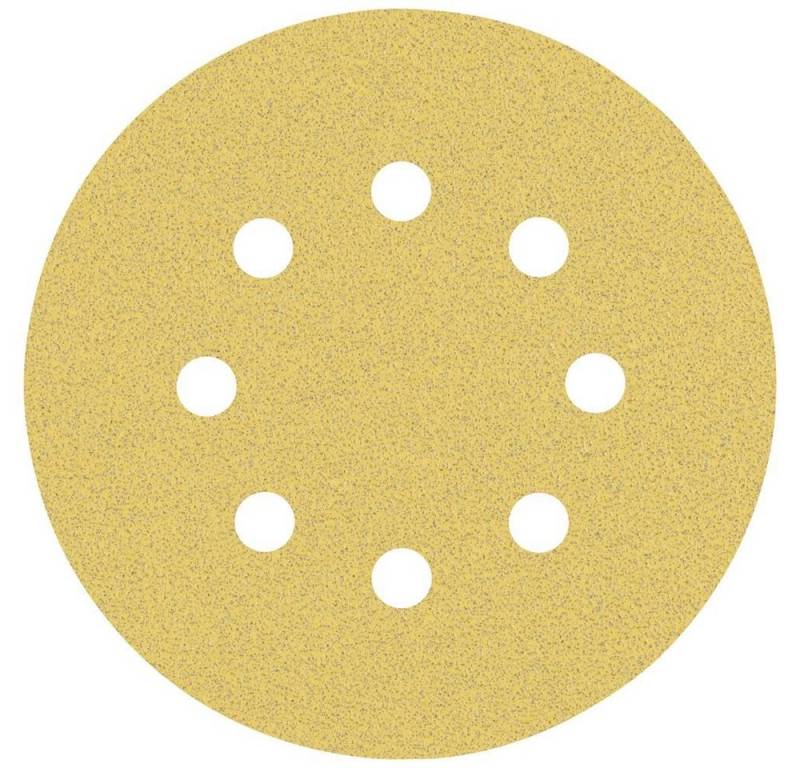 BOSCH Schleifpapier Schleifpapier mit 8 Löchern für Exzenterschleifer, 125 mm, G, gelocht von BOSCH