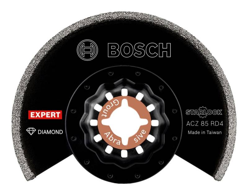 BOSCH Segmentsägeblatt Expert Grout Segment Blade ACZ 85 RD4 (10 Stück), Blatt für Multifunktionswerkzeuge, 85 mm - 10er-Pack von BOSCH