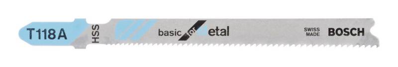 BOSCH Stichsägeblatt (100 Stück), T 118 A Basic for Metal - 100er-Pack von BOSCH