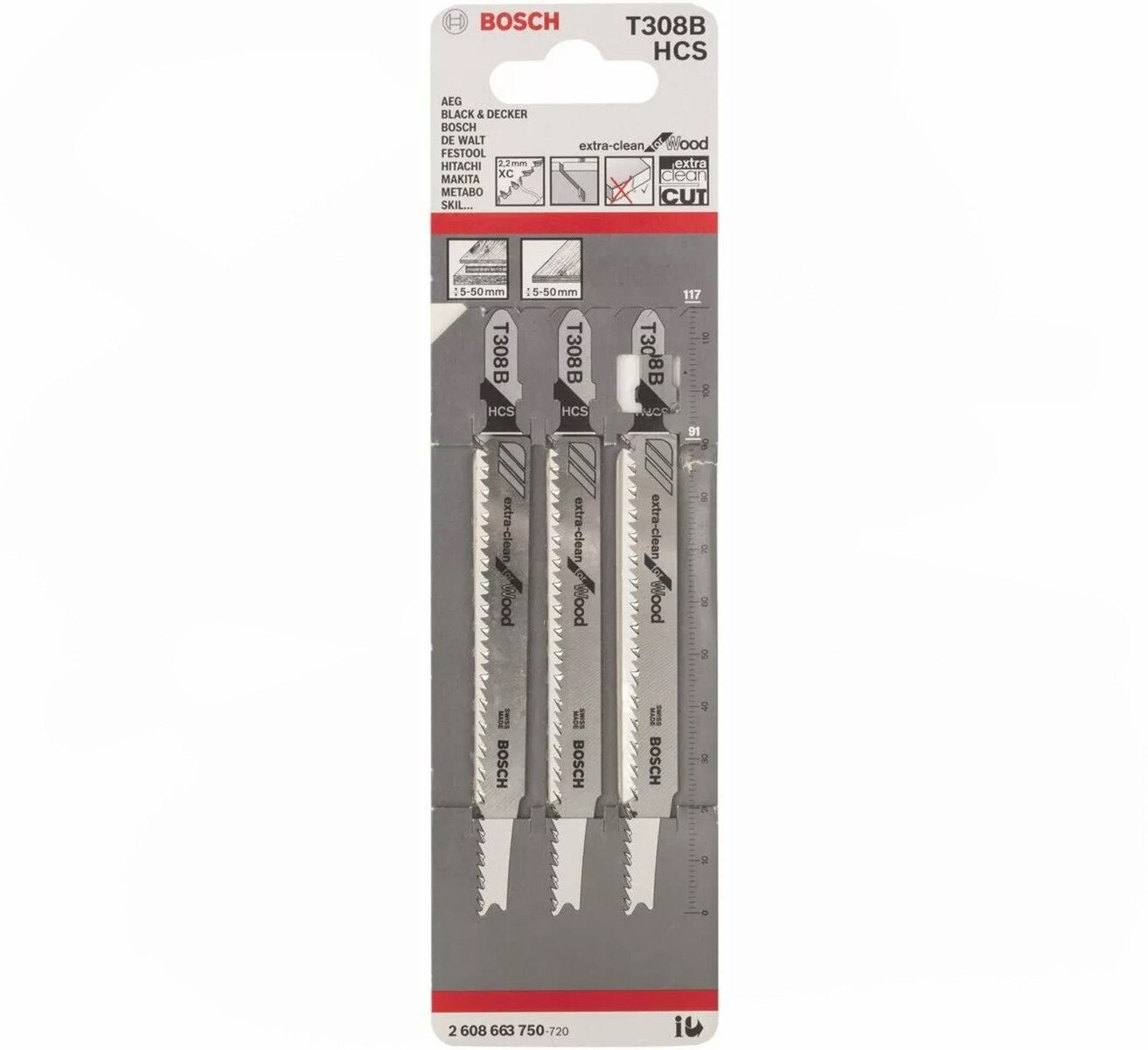 BOSCH Stichsägeblatt Bosch Stichsägeblatt T308B Holz Wood 3 Stück BOSCH Stichsägeblatt Bosch Stichsägeblatt T308B Holz Wood 3 Stück von BOSCH