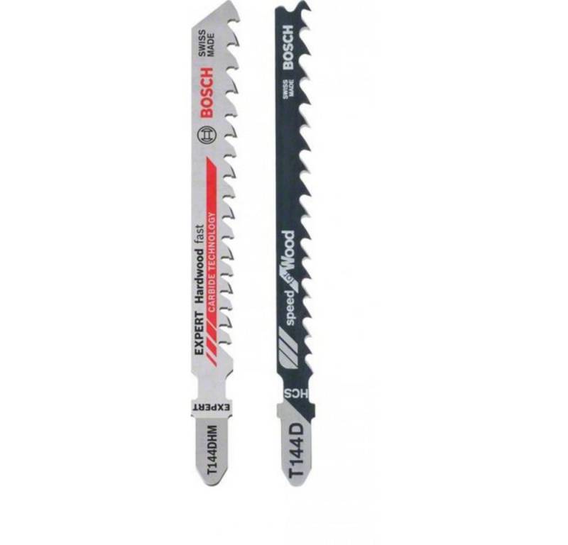 BOSCH Stichsägeblatt T144D 2608665202 - Stichsägeblatt-Set - 25 teilig - Zubehörsatz - grau von BOSCH