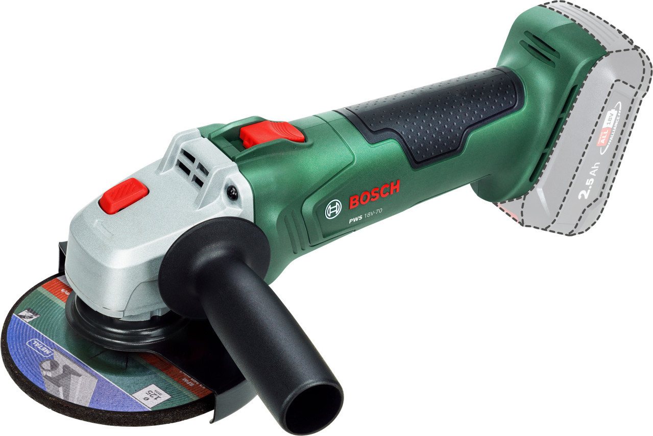 BOSCH Winkelschleifer Bosch Akku-Winkelschleifer PWS 18V-70 125 mm Solo von BOSCH