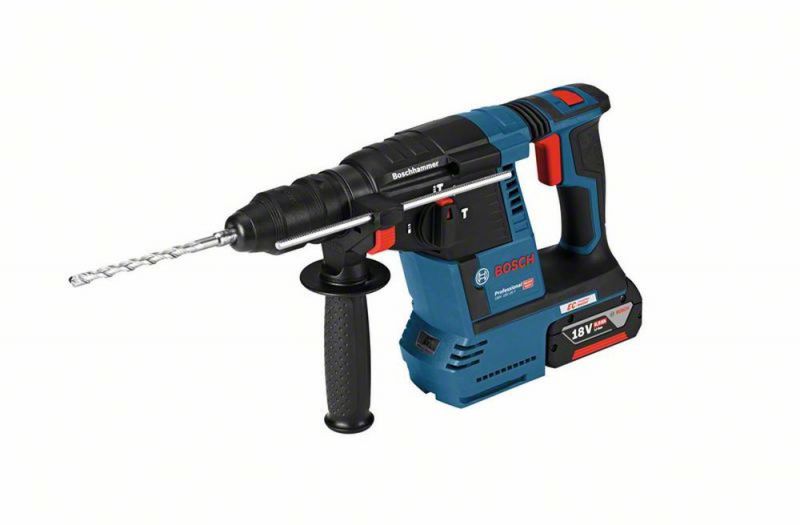 Bosch Akku-Bohrhammer mit SDS plus GBH 18V-26 F: 2x Akku GBA 5.5Ah, Staubabsaugsystem 061191000G von BOSCH