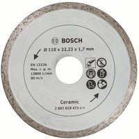 Diamanttrennscheibe für Fliesen, Durchmesser: 110 mm - 2607019471 - Bosch Diamanttrennscheibe für Fliesen, Durchmesser: 110 mm - 2607019471 - Bosch von Bosch