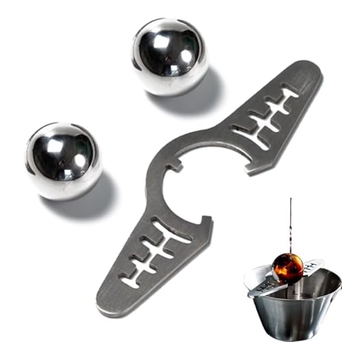 BOSENIYU Espresso-Kugeln aus Edelstahl, für Kaffee, Kühlkugel/Eiskugel, Espresso, Kaffee, Kühlwerkzeug, 2 Stück (nicht massiv) von BOSENIYU