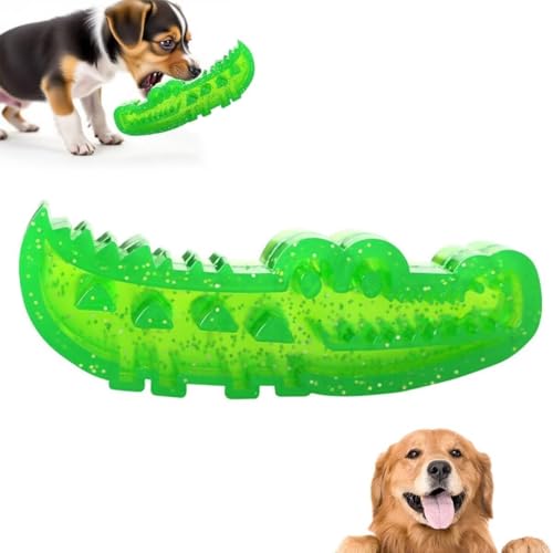 BOSENIYU Slow Feed Chew and Fetch Krokodil, Hund Slow Feeder Puzzle Alligator Shaped Toy, Medium & Small Dogs Teeth Cleaning Toy,Small von BOSENIYU