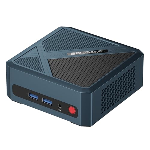 BOSGAME H66 Mini Gaming PC AMD Ryzen 5 6600H (Bis zu 4.5GHz), Computer 32GB DDR5 RAM 512GB M.2 PCIe4.0 SSD, Desktop W11 Pro 4K@60Hz Triple Display WiFi6/BT5.2/2.5Gbps von BOSGAME