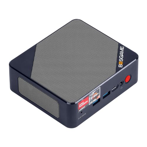 BOSGAME H77 Mini Gaming PC, AMD Ryzen 7 7735HS (8C/16T, bis zu 4.75GHz), 32GB DDR5 1TB NVMe SSD AMD Radeon 680M Mini Computer, Mini PC Windows 11 Pro Support 4K Triple Display/USB4/WiFi6/BT5.2 von BOSGAME