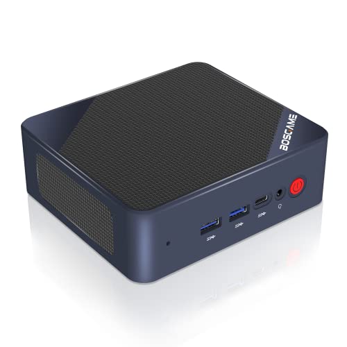 BOSGAME Mini PC AMD Ryzen 7 6800H (bis zu 4.7Ghz), Mini Gaming PC 16GB DDR5 RAM 512GB PCle SSD, Mini Computer Triple Screen Display WiFi6/BT5.2 /4XUSB3.2 von BOSGAME