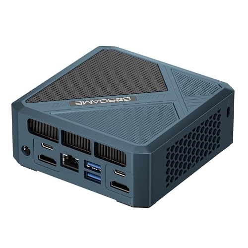 BOSGAME P5 Mini-PC, AMD Ryzen 5 6600H Prozessor (bis zu 4,5 GHz), Windows 11 Pro Mini-Computer, 24 GB DDR5 RAM 512 GB PCIe3.0 SSD, Mini-Gaming-Desktop-PC von BOSGAME