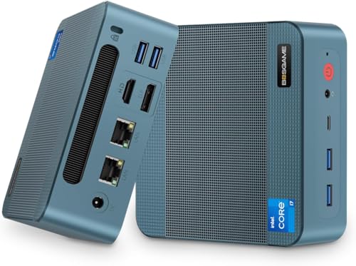 BOSGAME P2 Lite Windows 11 Pro Gaming PC, Intel Core i5-12600H, 12C/16T (up to 4.5GHz), 32GB DDR4 RAM 512GB PCIe3.0 SSD, 4K@60Hz Triple Display, HDMI, USB-C, USB3.2, LAN, Wi-Fi6, BT5.2 von BOSGAME
