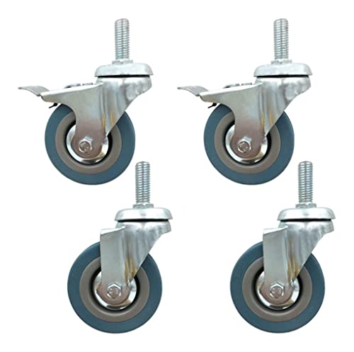 Möbel-Lenkrollen, bewegliche Lenkrollen, Gummi-Trolley, Gewindeschafthöhe 30 mm, Ersatz-Lenkrolle Möbel-Lenkrollen, bewegliche Lenkrollen, Gummi-Trolley, Gewindeschafthöhe 30 mm, Ersatz-Lenkrolle von BOSHYUM