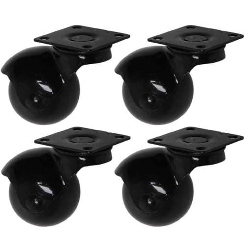 Schwenkbare Möbelrollen, antike Kugelrollen, für Sofa, Couchtisch, Schrank, Küchenwagen, 4 Stück von BOSHYUM