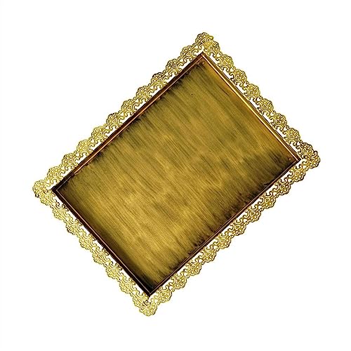 Vintage Rechteckiges Metalltablett Hochzeitsparty Servicetablett Schmuckaufbewahrung Displaytablett Desserttablett Dekoratives Tablett Vintage Rechteckiges Metalltablett Hochzeitsparty Servicetablett Schmuckaufbewahrung Displaytablett Desserttablett Dekoratives Tablett von BOSHYUM